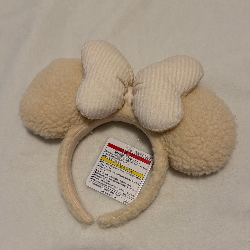Tokyo Disney Sherpa Minnie Ears Headband